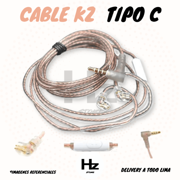 Kz Cable Respuesto Pin Tipo C