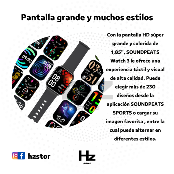 Soundpeats watch 3 hifiperu.com